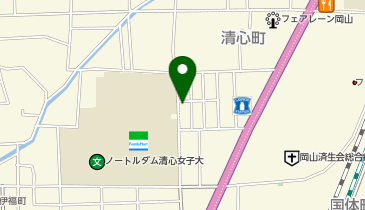M066.ノートルダム清心女子大学 (bikeshareポート)の地図画像