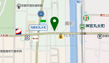 KT592-俵屋町(河原町丸太町 東側) (bikeshareポート)の地図画像