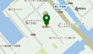 B4-59.blue 勝どき6丁目 (ドコモ・バイクシェア)の地図画像