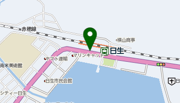 日生観光情報センターサンバース (bikeshareポート)の地図画像
