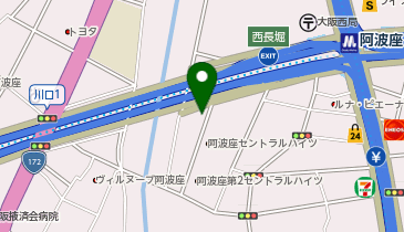 D-08.La Plan 阿波座 (ドコモ・バイクシェア)の地図画像