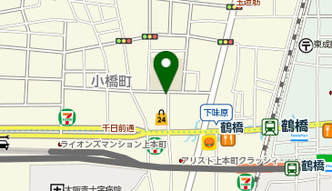 F-07.Color Tsuruhashi (ドコモ・バイクシェア)の地図画像