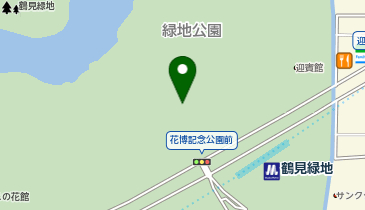 M-03.鶴見緑地 中央噴水前 (ドコモ・バイクシェア)の地図画像