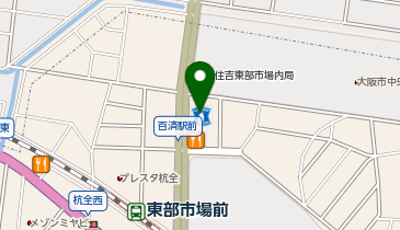 R-03.ローソン東住吉東部市場前店 (ドコモ・バイクシェア)の地図画像