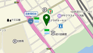 K-01.ホテルプラザオーサカ (ドコモ・バイクシェア)の地図画像