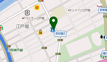 D-10.ローソン京町堀三丁目店 (ドコモ・バイクシェア)の地図画像