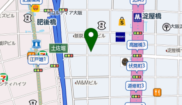 B-22.三交イン大阪淀屋橋 (ドコモ・バイクシェア)の地図画像