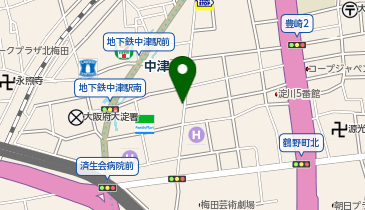 A-08.NTT西日本豊崎ビル (ドコモ・バイクシェア)の地図画像