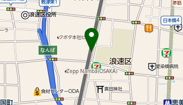 E-07.南海難波高架下駐輪場A (ドコモ・バイクシェア)の地図画像