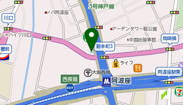 D-02.地下鉄阿波座駅10番出口 (ドコモ・バイクシェア)の地図画像