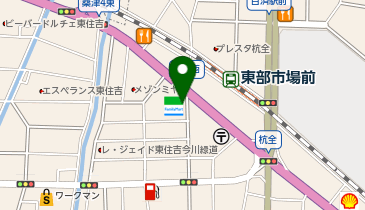 R-08.ファミリーマート東住吉杭全店 (ドコモ・バイクシェア)の地図画像