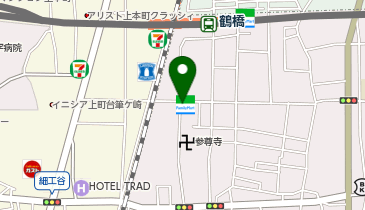 N-13.ファミリーマート鶴橋一丁目店 (ドコモ・バイクシェア)の地図画像