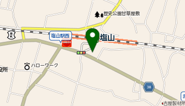 01.塩山駅 (甲州市レンタサイクルぐるりん)の地図画像