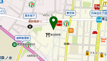 A3-08.神田明神(神田神社) (ドコモ・バイクシェア)の地図画像