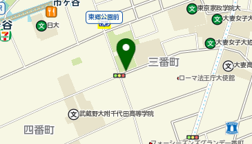 A6-01.東郷元帥記念公園(南側) (ドコモ・バイクシェア)の地図画像