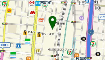 A3-12.秋葉原UDX北側駐輪場前 (ドコモ・バイクシェア)の地図画像