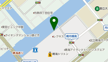B4-03.桜の散歩道(晴海トリトンスクエア前) (ドコモ・バイクシェア)の地図画像