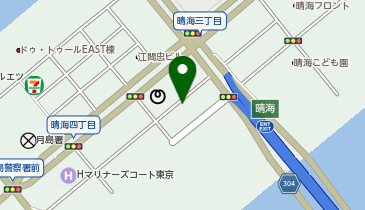 B4-05.ドコモ・バイクシェア晴海ポート (ドコモ・バイクシェア)の地図画像