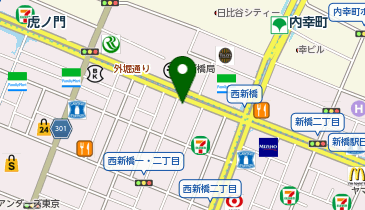 C1-02.西新橋1丁目(外堀通り) (ドコモ・バイクシェア)の地図画像