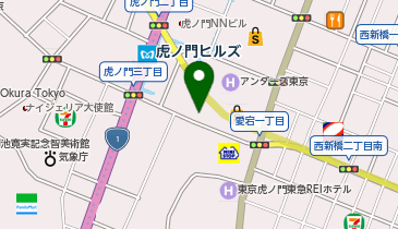 C1-04.虎ノ門ヒルズ (ドコモ・バイクシェア)の地図画像