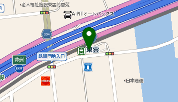 H1-03.東雲駅 (ドコモ・バイクシェア)の地図画像
