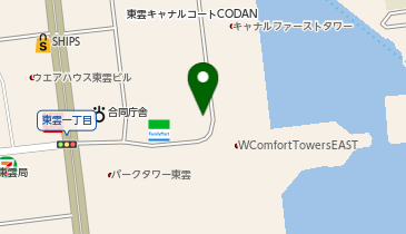 H1-21.UR東雲キャナルコート (ドコモ・バイクシェア)の地図画像