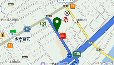 B1-11.浜町川緑道 (ドコモ・バイクシェア)の地図画像