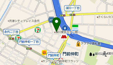 H1-40.深川東京モダン館 (ドコモ・バイクシェア)の地図画像