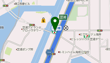 C5-14.セブン-イレブン 港区汐彩橋店 (ドコモ・バイクシェア)の地図画像