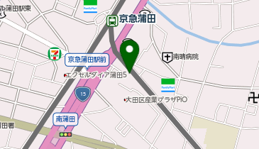 K1-04.京急蒲田駅東口 (ドコモ・バイクシェア)の地図画像