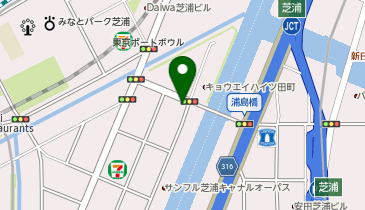 C5-20.ローソン芝浦二丁目店 (ドコモ・バイクシェア)の地図画像
