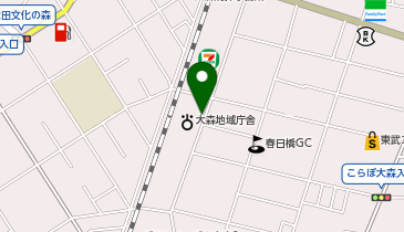 K1-14.大森地域庁舎 (ドコモ・バイクシェア)の地図画像