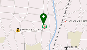 K1-15.セブン-イレブン 大田区西蒲田店 (ドコモ・バイクシェア)の地図画像
