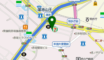 C3-17.セブン-イレブン 港区溜池山王店 (ドコモ・バイクシェア)の地図画像