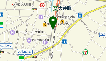 I1-04.大井町歩道橋 (ドコモ・バイクシェア)の地図画像