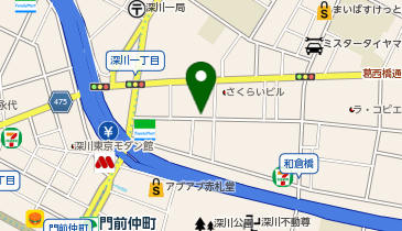 H1-72.ネクストサイト深川ビル (ドコモ・バイクシェア)の地図画像