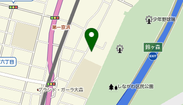 I1-24.しながわ区民公園(中央口) (ドコモ・バイクシェア)の地図画像