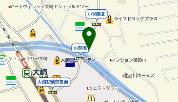 I1-27.小関橋公園 (ドコモ・バイクシェア)の地図画像