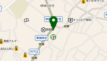 M4-06.THE SHARE 原宿 (ドコモ・バイクシェア)の地図画像