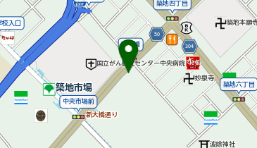 B3-12.築地場外市場 (ドコモ・バイクシェア)の地図画像