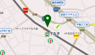 K1-65.下丸子3丁目 (ドコモ・バイクシェア)の地図画像