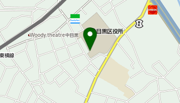 J1-01.目黒区総合庁舎 (ドコモ・バイクシェア)の地図画像