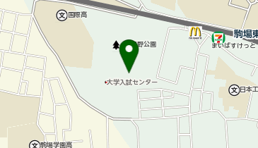 J1-02.駒場野公園 (ドコモ・バイクシェア)の地図画像