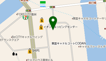 H1-108.Brillia ist 東雲キャナルコート北側 (ドコモ・バイクシェア)の地図画像