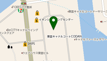 H1-109.Brillia ist 東雲キャナルコート東側 (ドコモ・バイクシェア)の地図画像