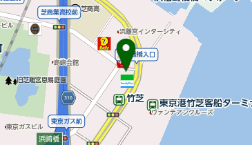 C1-56.鈴与竹芝ビル (ドコモ・バイクシェア)の地図画像