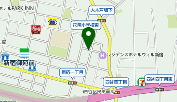 D1-12.ジェノヴィア新宿御苑グリーンヴェール (ドコモ・バイクシェア)の地図画像