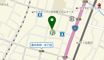 I1-71.セブン-イレブン南大井浜川店 (ドコモ・バイクシェア)の地図画像