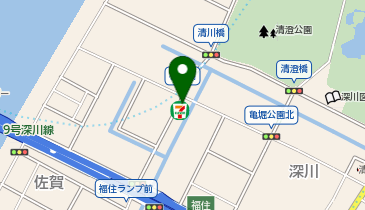 H1-131.セブン-イレブン 江東佐賀2丁目店 (ドコモ・バイクシェア)の地図画像