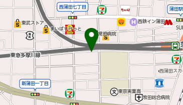 K1-82.西蒲田公園(駐輪場入口横) (ドコモ・バイクシェア)の地図画像